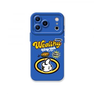 Rich Vibes Cartoon Style Silicone Case for Apple iPhone Series