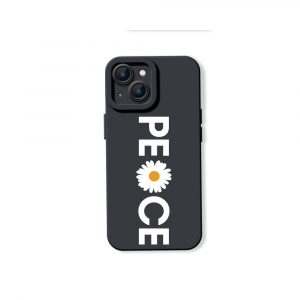 Peaceful Daisy Charm Silicone Case for Apple iPhone Series