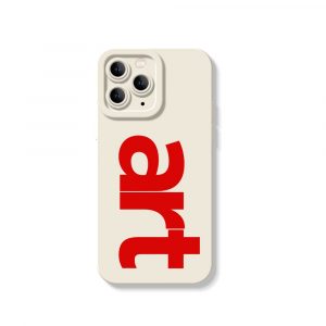 Bold Art Typography Silicone Case for Apple iPhone Series