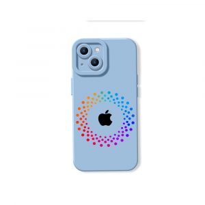 Vibrant Spectrum Circle Silicone Case for Apple iPhone Series