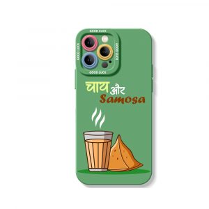 Chai Samosa Delight Silicone Case for Apple iPhone Series