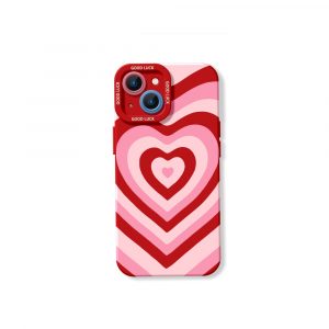 Retro Love Stripes Silicone Case for Apple iPhone Series