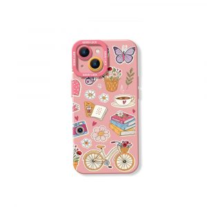 Pastel Story Case for Apple iPhone Series - iPhone 15, Pink