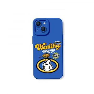 Rich Vibes Cartoon Style Silicone Case for Apple iPhone Series