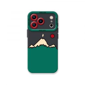 Mountain Sunrise Charm Silicone Case for Apple iPhone Series