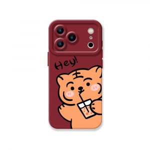 Cute Tiger Silicone Case for Apple iPhone Series