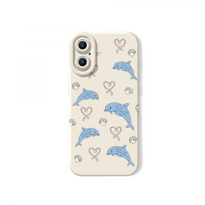 Dolphin Dreams Silicone Case for Apple iPhone Series