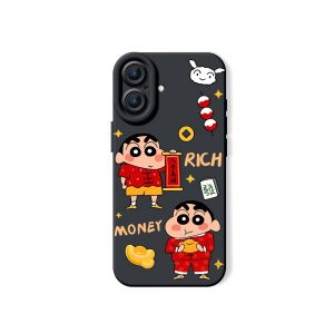Playful Prosperity Cartoon Silicone Case for Apple iPhone Series