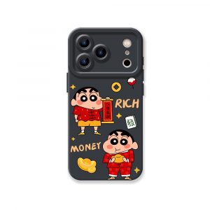 Playful Prosperity Cartoon Silicone Case for Apple iPhone Series