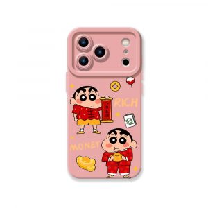 Playful Prosperity Cartoon Silicone Case for Apple iPhone Series