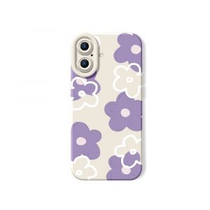 Lavender Pattern Silicone Case for Apple iPhone Series