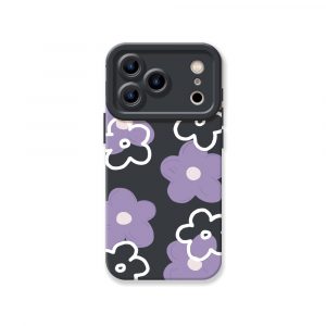 Lavender Pattern Silicone Case for Apple iPhone Series