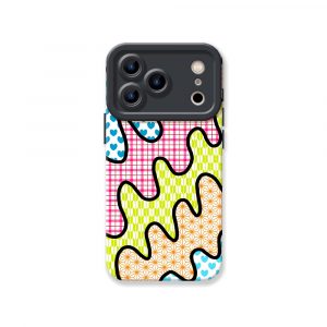 Patchwork Silicone Case for Apple iPhone Series