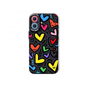 Colorful Heart Silicone Case for Apple iPhone Series