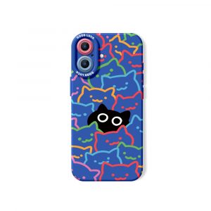 Colorful Cat Silicone Case for Apple iPhone Series