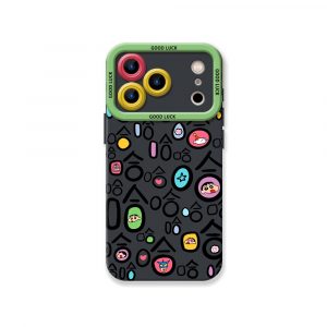 Colorful Faces Silicone Case for Apple iPhone Series