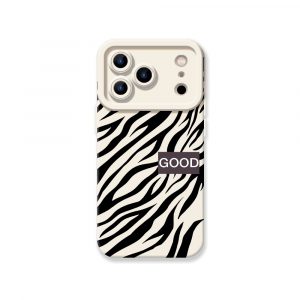 Zebra Vibe Silicone Case for Apple iPhone Series - iPhone 17 Pro Max, White