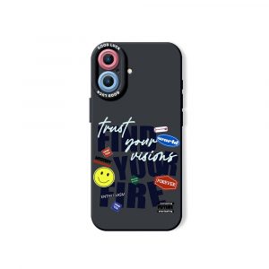 Stickers Collage Silicone Case for Apple iPhone Series