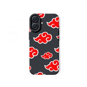 Red Cloud Pattern Silicone Case for Apple iPhone Series