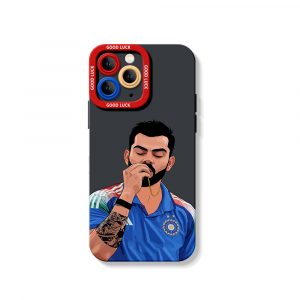 Victory Pose Cricketer Design Silicone Case for Apple iPhone Series