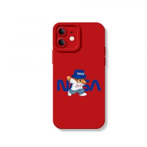 Astronaut Bear Adventure Silicone Case for Apple iPhone Series
