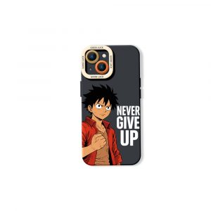 Never Give Up Anime Warrior Silicone Case for Apple iPhone Series