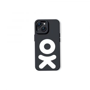 Playful Monochrome OK Silicone Case for Apple iPhone Series