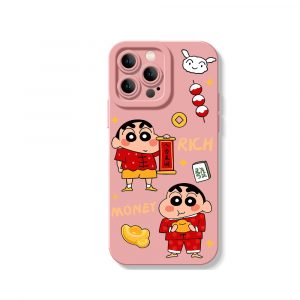 Playful Prosperity Cartoon Silicone Case for Apple iPhone Series