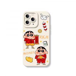 Playful Prosperity Cartoon Silicone Case for Apple iPhone Series