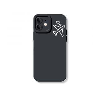 Adventure Awaits Airplane Love Silicone Case for Apple iPhone Series