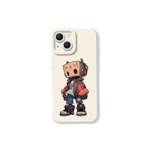 Retro Robot Streetwear Silicone Case for Apple iPhone Series