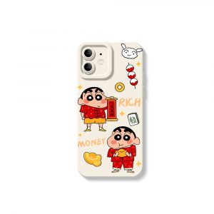 Playful Prosperity Cartoon Silicone Case for Apple iPhone Series