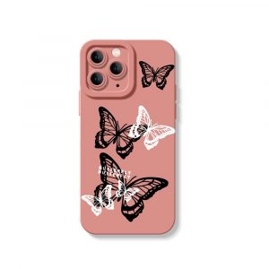 Butterfly Bliss Silicone Case for Apple iPhone Series