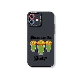 Party Vibes Shot Glass Red Silicone Case for Apple iPhone Series