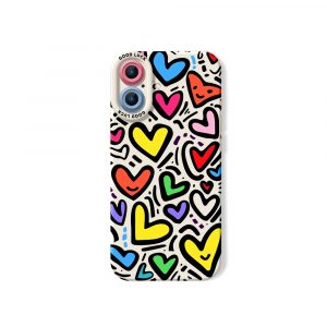 Colorful Heart Silicone Case for Apple iPhone Series