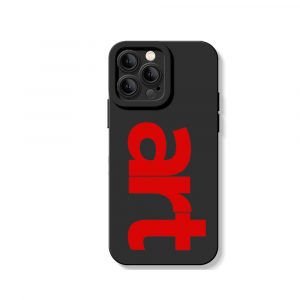 Bold Art Typography Silicone Case for Apple iPhone Series