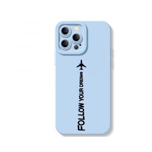 Dream Chaser Jet Black Silicone Case for Apple iPhone Series