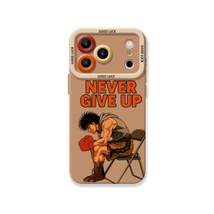 Motivational Boxer Silicone Case for Apple iPhone Series - iPhone 17 Pro Max, Brown