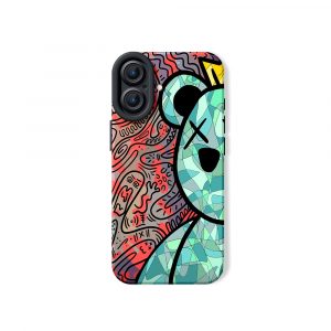 Colorful King Bear Silicone Case for Apple iPhone Series