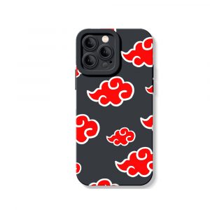 Red Cloud Pattern Silicone Case for Apple iPhone Series
