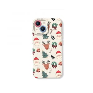 Festive Holiday Silicone Case for Apple iPhone Series