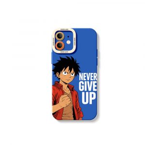 Never Give Up Anime Warrior Silicone Case for Apple iPhone Series