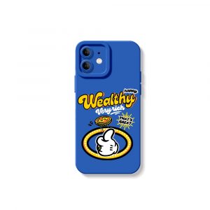 Rich Vibes Cartoon Style Silicone Case for Apple iPhone Series