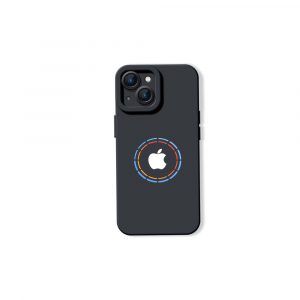 Vibrant Aura Logo Silicone Case for Apple iPhone Series