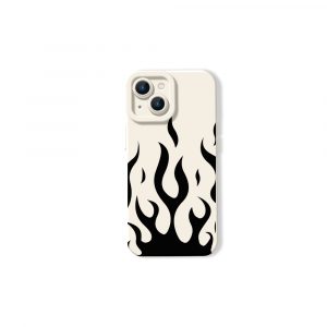 Flame Wave Design Silicone Case for Apple iPhone Series