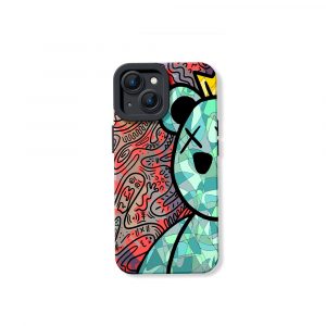 Colorful King Bear Silicone Case for Apple iPhone Series
