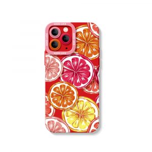 Citrus Splash Silicone Case for Apple iPhone Series.