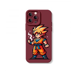 Anime Warrior Power-Up Silicone Case for Apple iPhone Series