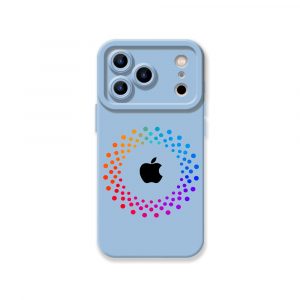 Vibrant Spectrum Circle Silicone Case for Apple iPhone Series