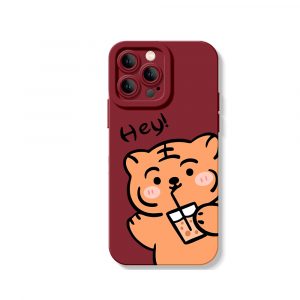Cute Tiger Silicone Case for Apple iPhone Series